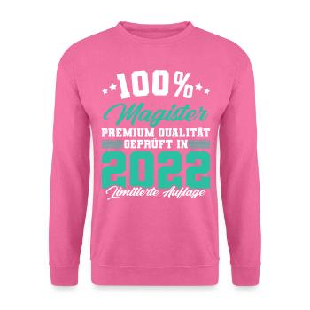 Magister 2022 Spruch Magisterabschluss - Unisex Pullover - Pink - Vorne
