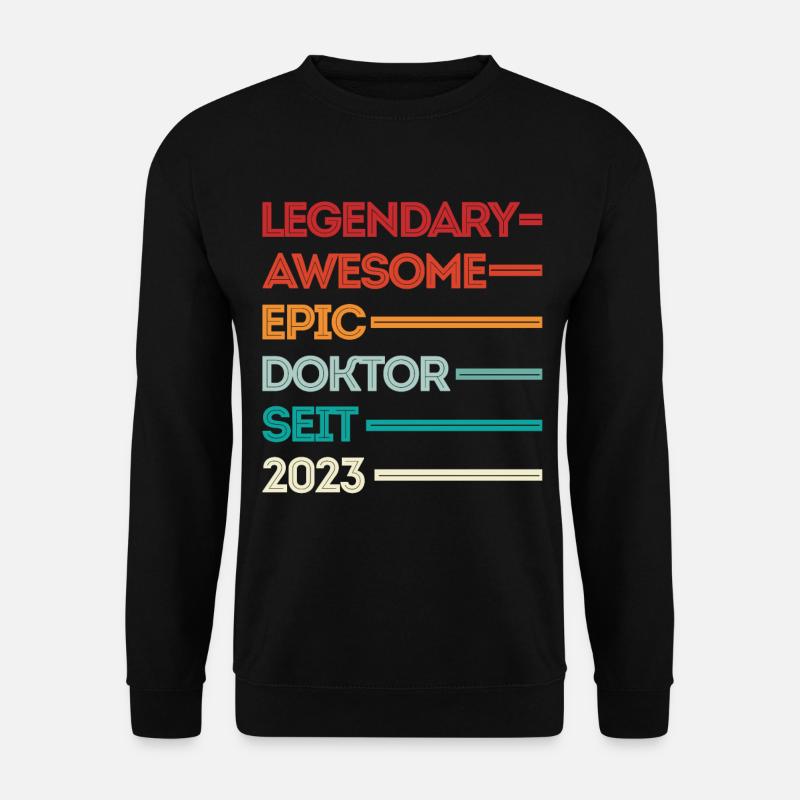 Doktor 2023 Doktorand Promotion Dissertation - Unisex Pullover - Schwarz