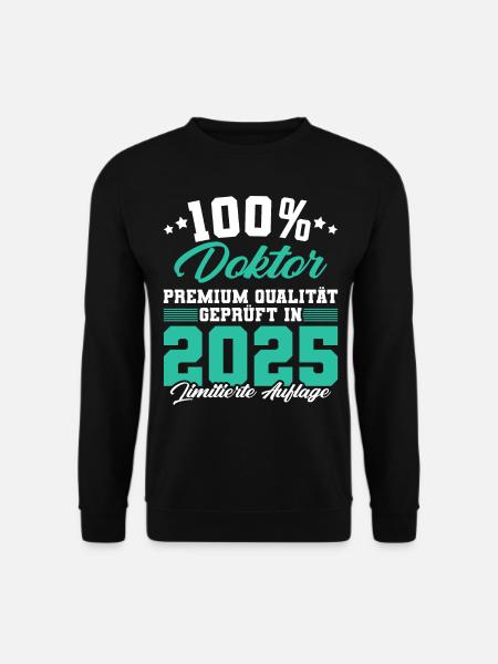 Doktor 2025 Doktorand Promotion Dissertation - Unisex Pullover - Schwarz