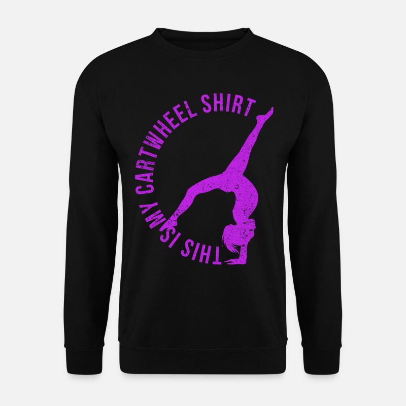 Vintage This Is My Cartwheel Shirt - Unisex Pullover - Schwarz