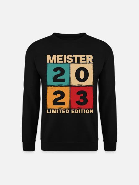 Meister 2023 Mechaniker Meistertitel Geschenk - Unisex Pullover - Schwarz