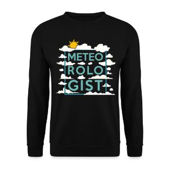 Meteorologist Weather Forecast - Unisex Sweatshirt - black - Front - Alina (178cm) & Michal (187cm)