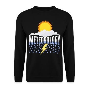 Meteorologist Weather Forecast - Unisex Sweatshirt - black - Front - Alina (178cm) & Michal (187cm)