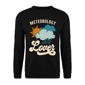 Meteorologist Weather Forecast - Unisex Sweatshirt - black - Front - Alina (178cm) & Michal (187cm)