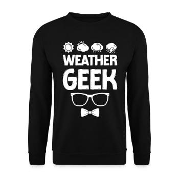 Meteorologist Weather Forecast - Unisex Sweatshirt - black - Front - Alina (178cm) & Michal (187cm)