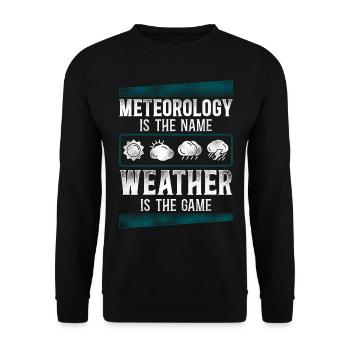 Meteorologist Weather Forecast - Unisex Pullover - Schwarz - Vorne - Alina (178cm) & Michal (187cm)
