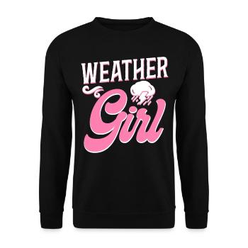 Meteorologist Weather Forecast - Unisex Sweatshirt - black - Front - Alina (178cm) & Michal (187cm)