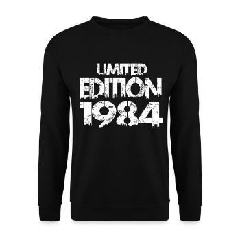Limited Edition 1984 - Unisex Sweatshirt - black - Front - Alina (178cm) & Michal (187cm)
