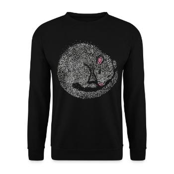 Rat Rat Breeders Rat Lovers Pet - Unisex Sweatshirt - black - Front - Alina (178cm) & Michal (187cm)