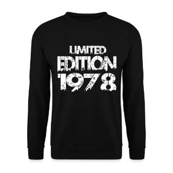 Limited Edition 1978 - Unisex Sweatshirt - black - Front - Alina (178cm) & Michal (187cm)