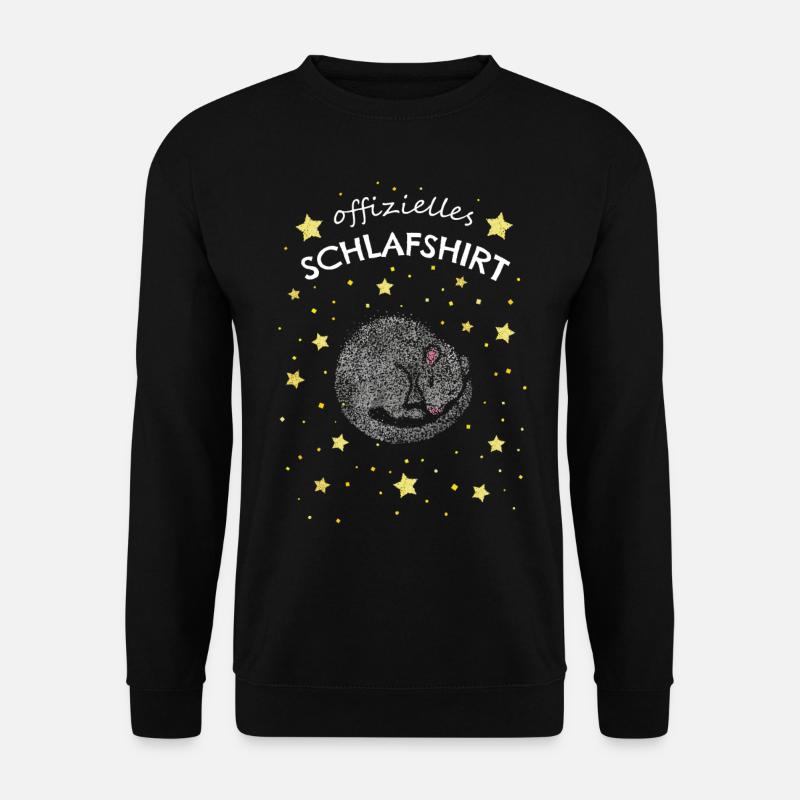 Offizielles Schlafshirt Ratte Ratten Kuschelshirt - Unisex Pullover - Schwarz
