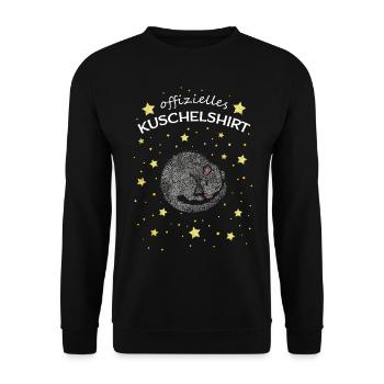Kuschelshirt Ratte Rattenliebhaber Rattenbesitzer - Unisex Pullover - Schwarz - Vorne - Alina (178cm) & Michal (187cm)