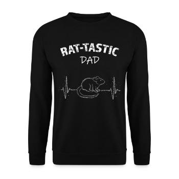 Rattastic Rat Rat Owner Rat Lovers - Unisex Sweatshirt - black - Front - Alina (178cm) & Michal (187cm)