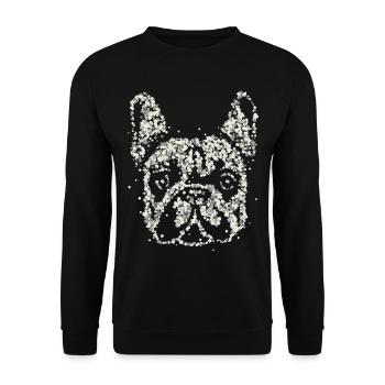 Bulldog Frenchie Propriétaire de chien Français Bulldog - Sweat-shirt Unisexe - noir - Devant - Alina (178cm) & Michal (187cm)