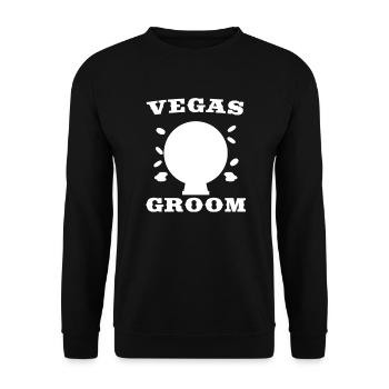 Las Vegas Groom Squad Vegas Mariage - Sweat-shirt Unisexe - noir - Devant - Alina (178cm) & Michal (187cm)