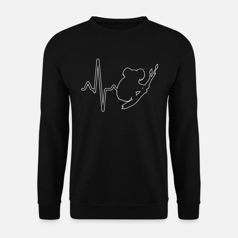 Koala Heartbeat - Unisex Sweatshirt - black