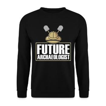 Future archaeologist Student Artifact - Unisex Sweatshirt - black - Front - Alina (178cm) & Michal (187cm)