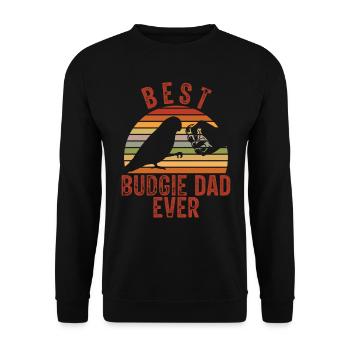 Meilleur père perruche de tous les temps - Sweat-shirt Unisexe - noir - Devant - Alina (178cm) & Michal (187cm)