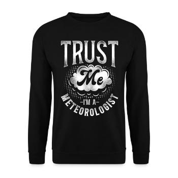 Meteorologist Weather Forecast - Unisex Sweatshirt - black - Front - Alina (178cm) & Michal (187cm)