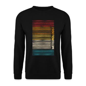 Meteorologist Weather Forecast - Unisex Sweatshirt - black - Front - Alina (178cm) & Michal (187cm)