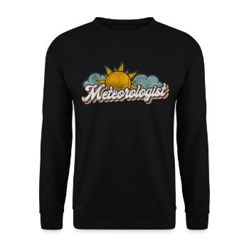 Meteorologist Weather Forecast - Unisex Sweatshirt - black - Front - Alina (178cm) & Michal (187cm)