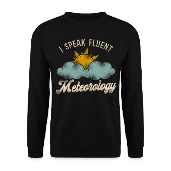 Meteorologist Weather Forecast - Unisex Sweatshirt - black - Front - Alina (178cm) & Michal (187cm)