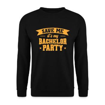 Le célibataire boit un enterrement de vie de garçon - Sweat-shirt Unisexe - noir - Devant - Alina (178cm) & Michal (187cm)