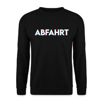 Techno feiern Party - Unisex Pullover - Schwarz - Vorne - Alina (178cm) & Michal (187cm)