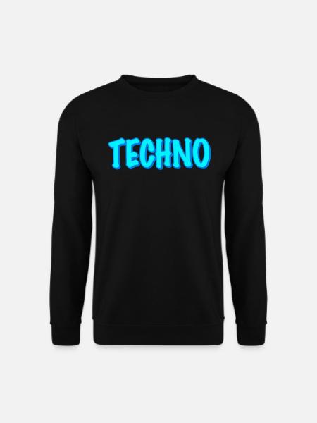 Techno - Unisex Pullover - Schwarz