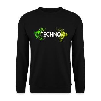 Techno - Sweat-shirt Unisexe - noir - Devant - Alina (178cm) & Michal (187cm)
