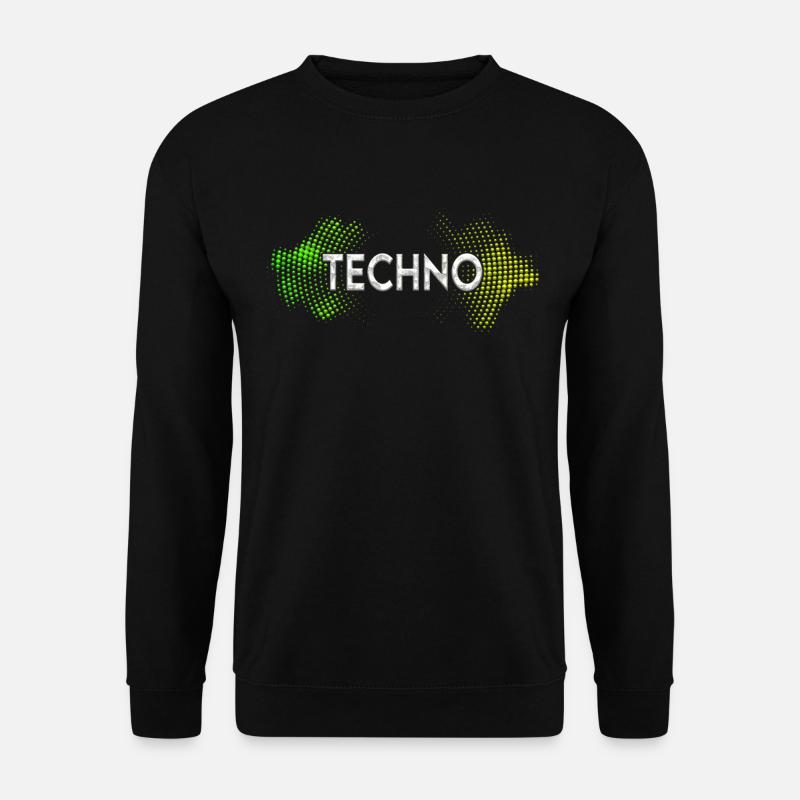 Techno - Unisex Pullover - Schwarz