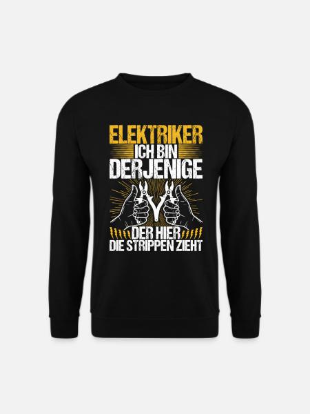 Elektriker Elektroniker Handwerker - Unisex Pullover - Schwarz