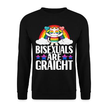Fierté gaie LGBTQ - Sweat-shirt Unisexe - noir - Devant - Alina (178cm) & Michal (187cm)