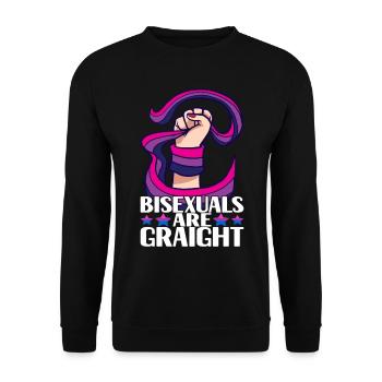 Bisexuels LGBTQ - Sweat-shirt Unisexe - noir - Devant - Alina (178cm) & Michal (187cm)