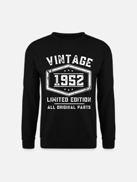 Vintage 1952 70. Geburtstag 70 Jahre - Unisex Pullover - Schwarz