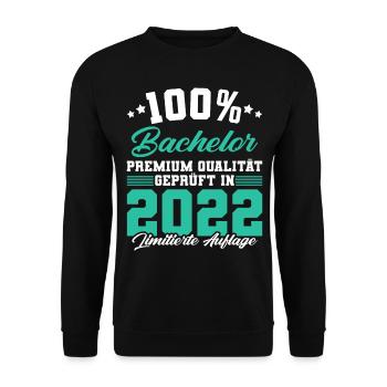 Bachelor 2022 Limitierte Auflage - Unisex Pullover - Schwarz - Vorne - Alina (178cm) & Michal (187cm)