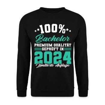 Bachelor 2024 Limitierte Auflage - Unisex Pullover - Schwarz - Vorne - Alina (178cm) & Michal (187cm)
