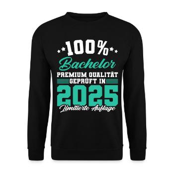Bachelor 2025 Limitierte Auflage - Unisex Pullover - Schwarz - Vorne - Alina (178cm) & Michal (187cm)