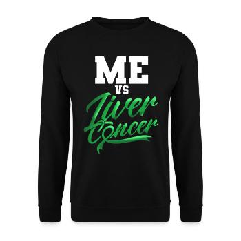 I contre le cancer du foie Cancer du foie - Sweat-shirt Unisexe - noir - Devant - Alina (178cm) & Michal (187cm)