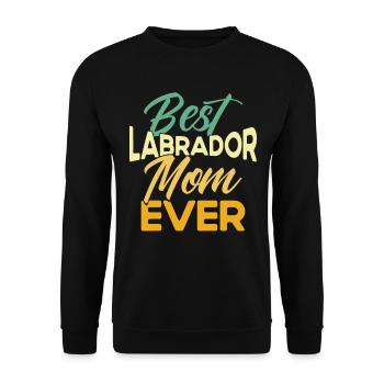 Haustier Labrador Mama Hund Labrador - Unisex Pullover - Schwarz - Vorne - Alina (178cm) & Michal (187cm)