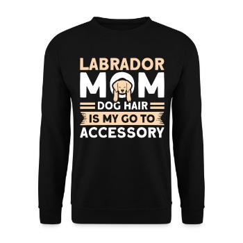 Haustier Labrador Mama Hund Labrador - Unisex Pullover - Schwarz - Vorne - Alina (178cm) & Michal (187cm)