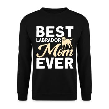 Haustier Labrador Mama Hund Labrador - Unisex Pullover - Schwarz - Vorne - Alina (178cm) & Michal (187cm)