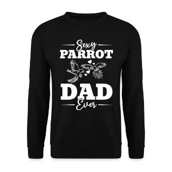 Perroquet Sexy Papa Ever Cockatiel Ara Perroquets - Sweat-shirt Unisexe - noir - Devant - Alina (178cm) & Michal (187cm)