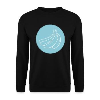 Banana - Unisex Sweatshirt - black - Front - Alina (178cm) & Michal (187cm)