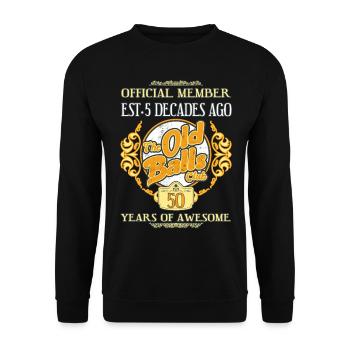 50 ans du 50e anniversaire du Old Balls Club - Sweat-shirt Unisexe - noir - Devant - Alina (178cm) & Michal (187cm)