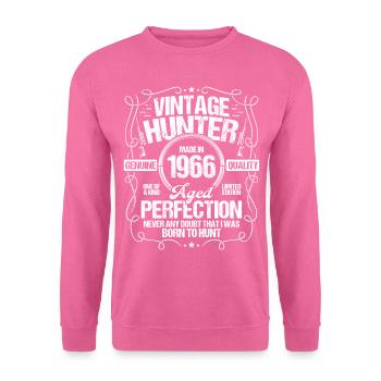 1966 Hunting for Boar Hunter Dog 1966 Year Born - Unisex Pullover - Pink - Vorne