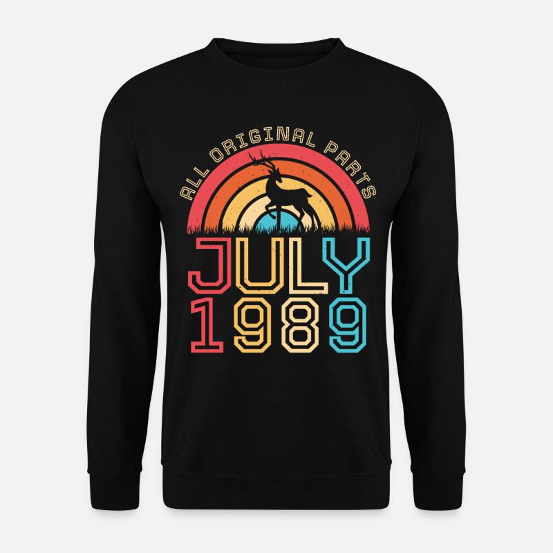 Juillet 1989 Rétro - Sweat-shirt Unisexe - noir