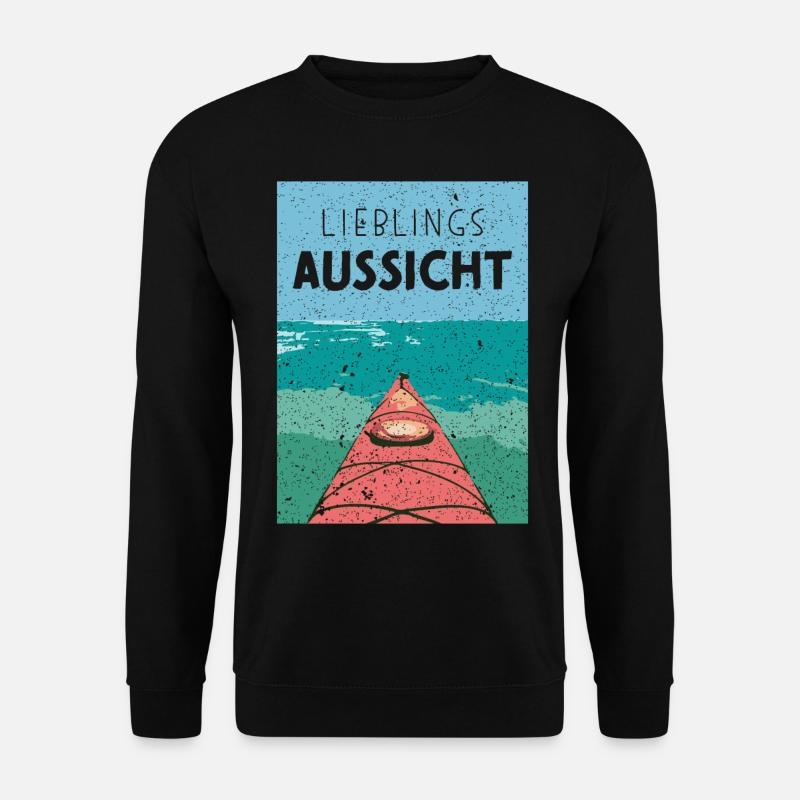 Wildwasser Kayak Kajak Kanusport Kayakfahrer - Unisex Pullover - Schwarz
