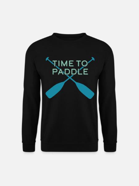 Kanu Paddle Wildwasser Kanusport Kanukfahrer - Unisex Pullover - Schwarz