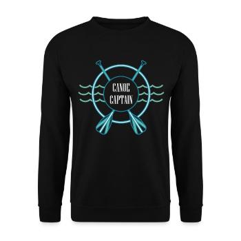 Capitaine de canoë Canoë Canoë en eau vive Canoéistes - Sweat-shirt Unisexe - noir - Devant - Alina (178cm) & Michal (187cm)